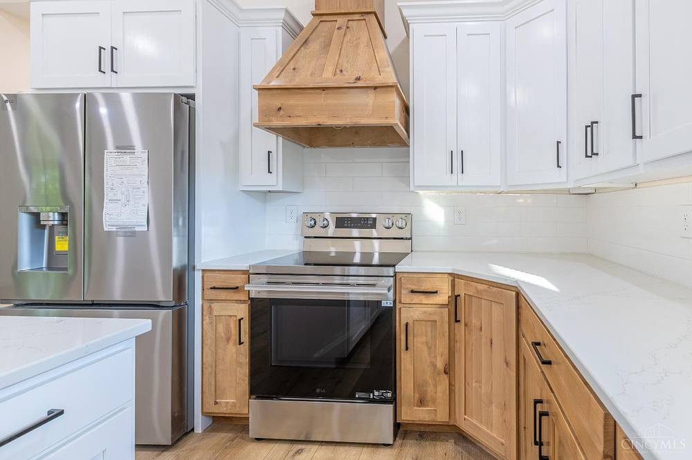 Amish hand-built custom range hood